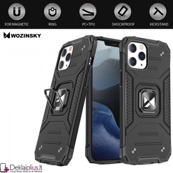 Wozinsky smūgiams atsparus dėklas su žiedu (telefonui Apple Iphone 13 Pro)   